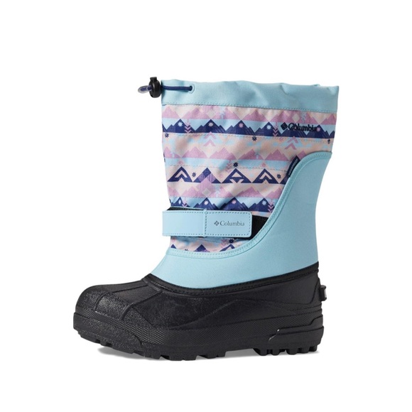 Columbia Powderbug II Plus Print Toddler Waterproof Snow Boots ( Spring blue ) - Picture 4 of 9